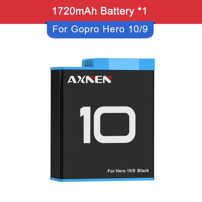 Zestaw baterii lub ładowarki do GoPro Hero 10 9 8 7 6 5 Gopro akcesoria do oryginalnego Go Pro Hero10 Hero8 Hero9 czarny aparat akcji: G10 G9 Battery