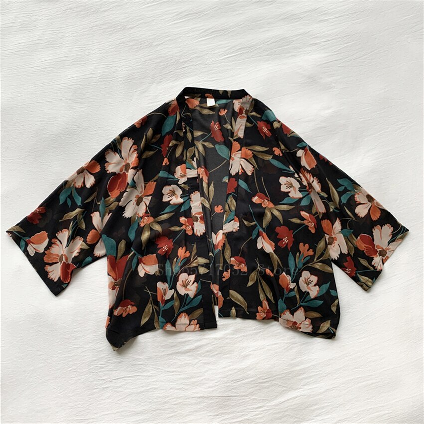 Women Harajuku Cardigan Japanese Kimono Summer Flo... – Vicedeal
