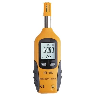 Portable Mini HT-86 Precision Hygrometer to Measure Air Temperature Humidity Meter Gauge Digital Psychrometer