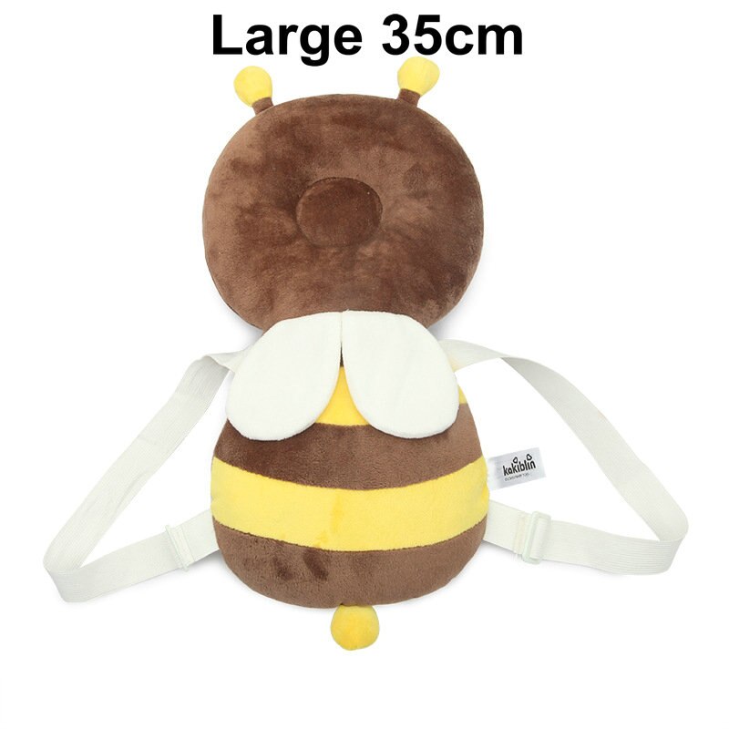 baby hode beskyttelse pute søt anti brak pute engel stil bomull hindre smårullende falle baby lære å gå pute: Mifeng brun