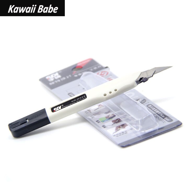 2PCS Utility Knife Self-Locking Metal Blades 9mm Paper Cutter Stationery TOOL KNIFE Safety wallpaper knife School Office