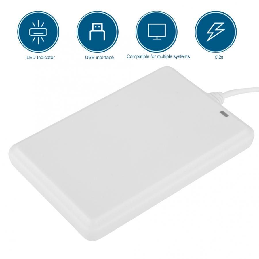 IC/ID Card Non-contact USB Drive-free NFC Door Access Card Reader 13.56Mhz Card Reader Built-in speaker controls buzzer