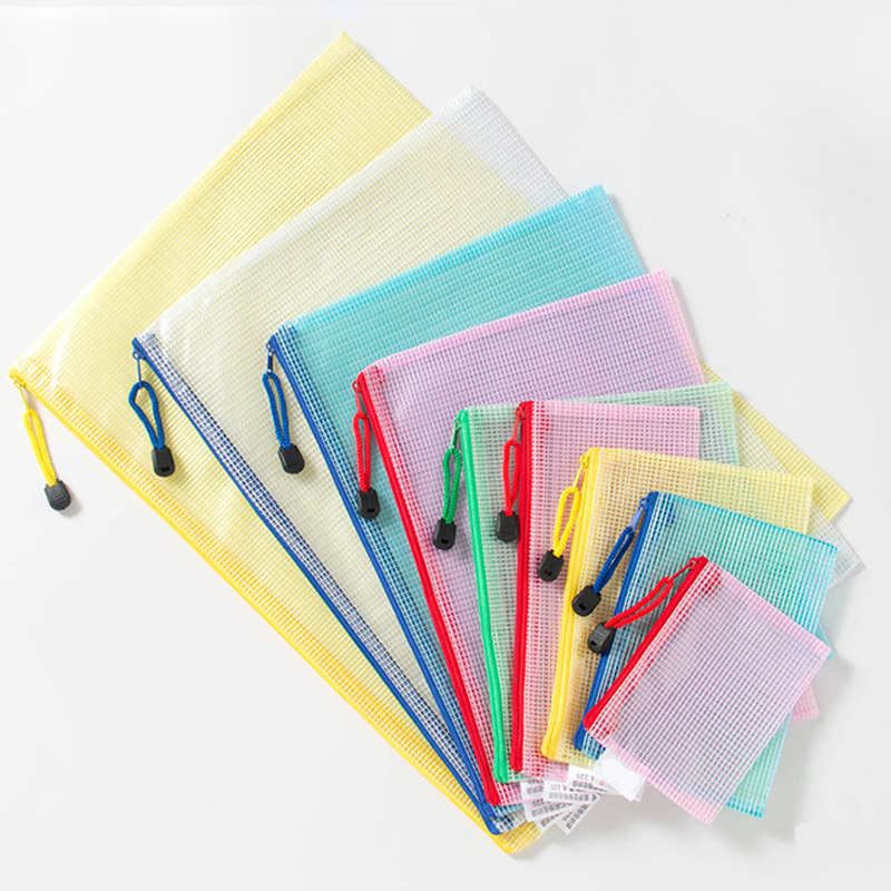 1 stuk waterdichte plastic rits papieren map boek etui etui tas documententas voor kantoorbenodigdheden student