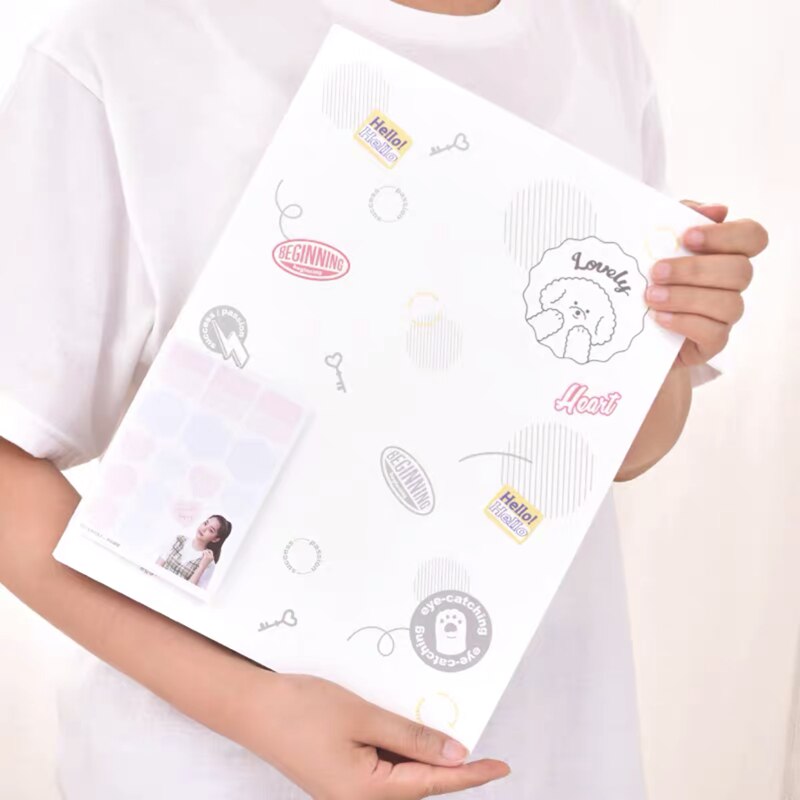 Minkys 30/40/60 página a4 arquivo pasta organizador saco de arquivo de documentos pasta de exibição protetora livro escola escritório papelaria: 60 page white