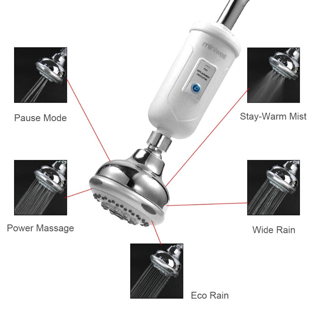 Kitchen shower head with carbon fiber for bathroom shower