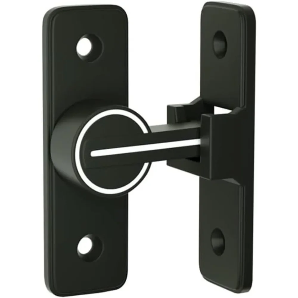 Luminous Door Lock Zinc Alloy 90 ° Rocker Arm Hook Lock Sliding Door Latch Heavy Duty Barn Gate Bolt for Cabinet Door Window