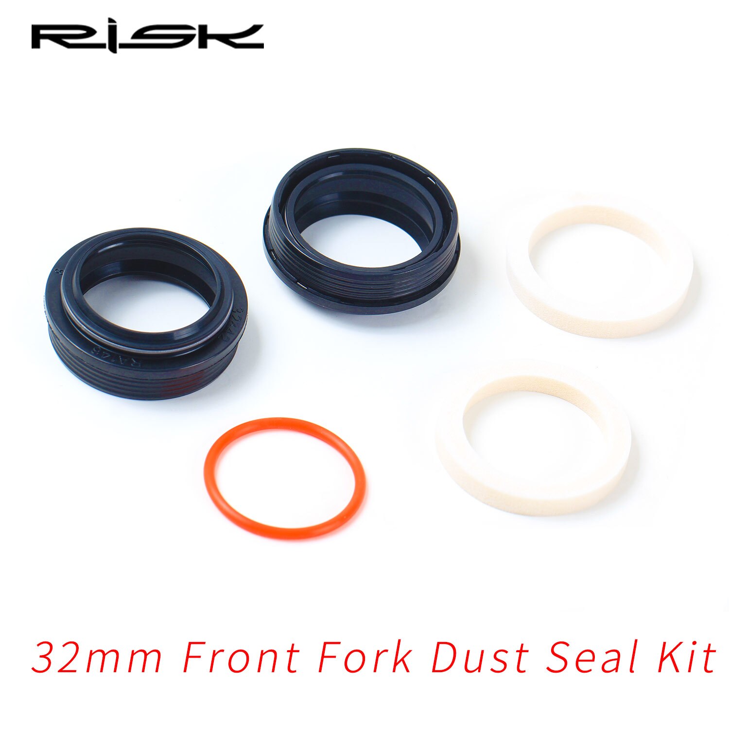 RISK Mountain Bicycle Bike Suspension Front Fork Dust Seal Oil Seal 32mm Sponge Ring MTB Inner Tube Installation Tool For XCR: 32mm set