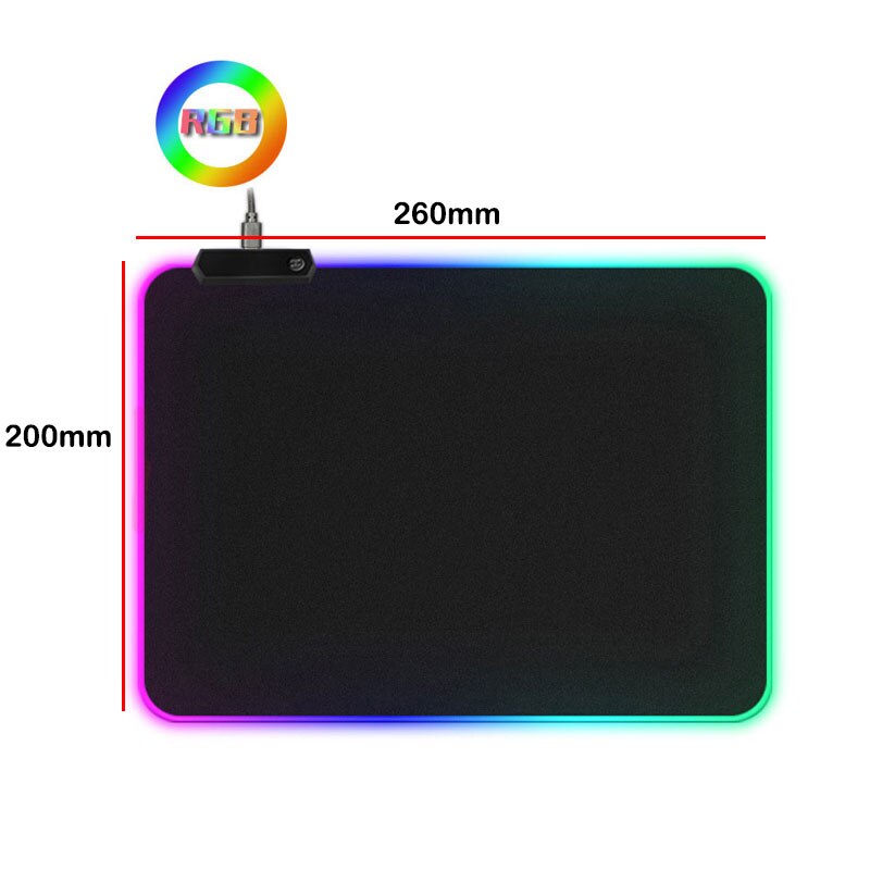 Licht Led Gaming Mouse Pad Rgb Grote Toetsenbord Anti-Slip Rubber Cover Base Desktop Mat Van Computer Game Pad