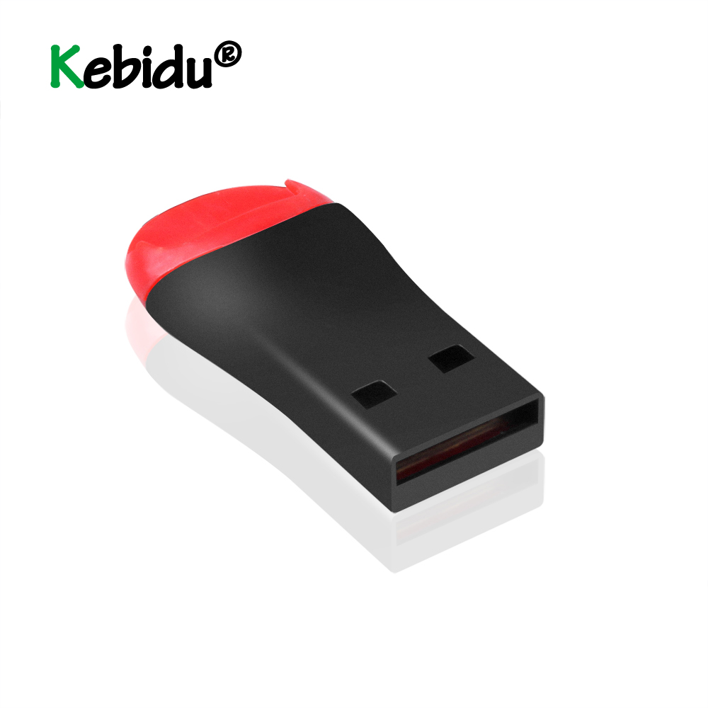 Usb 2.0 kortlæser adapter micro sd sdhc tf flash hukommelseskortlæser mini adapter til bærbar computer