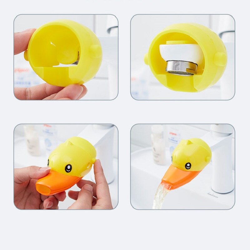 Kids Faucet Extender Cartoon Durable Toddler Sink Bathroom Cute Child-assisted Faucet Extender Baby Hand Wash Tools Accessories