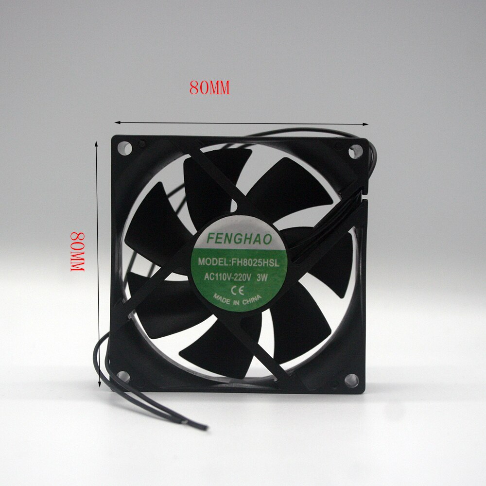 Koeler Printer Fan 6025/8025/9225/12038 Ac 110V 115V 120V 220V 240V 2 draad Bearing Cooling Fan Cooling Cooler Fan: FH8025HSL