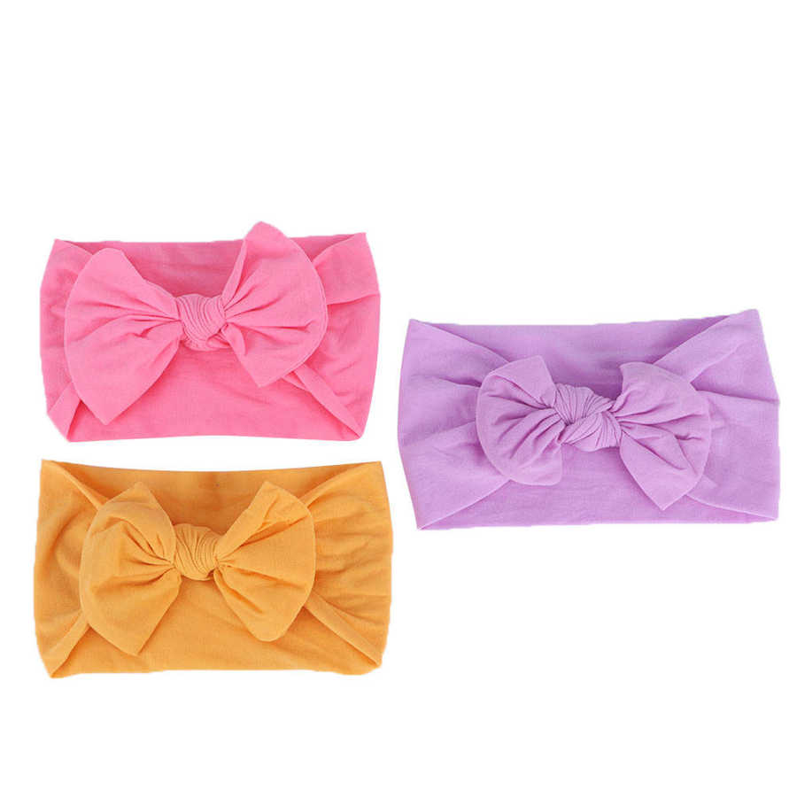 3 stücke Haar Bogen Mädchen Baby Kleinkind Bowknot Stirnband Zubehör: Farbe1