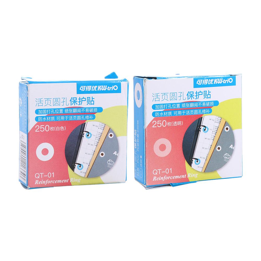 Adhesive 15mm Student Reinforcement Ring Hole Reinforcement Labels Binding Paper Sticker Hole Punch Protector Round Stickers