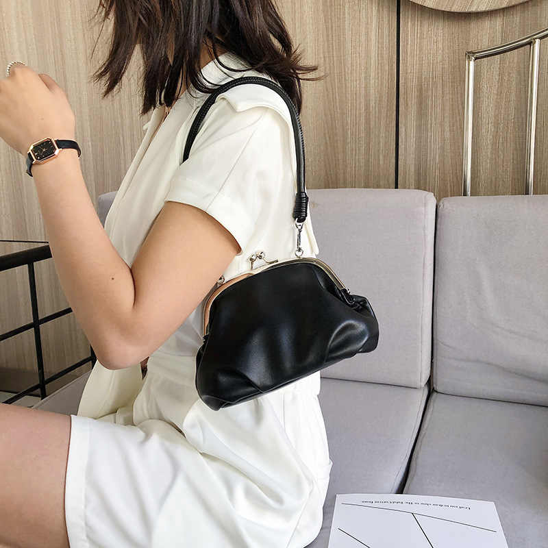 Shell Vorm Pu Lederen Crossbody Tassen Voor Vrouwen Portemonnees En Handtassen Mode Eenvoudige Schoudertas Dames Cross Body Bag Mini pouch
