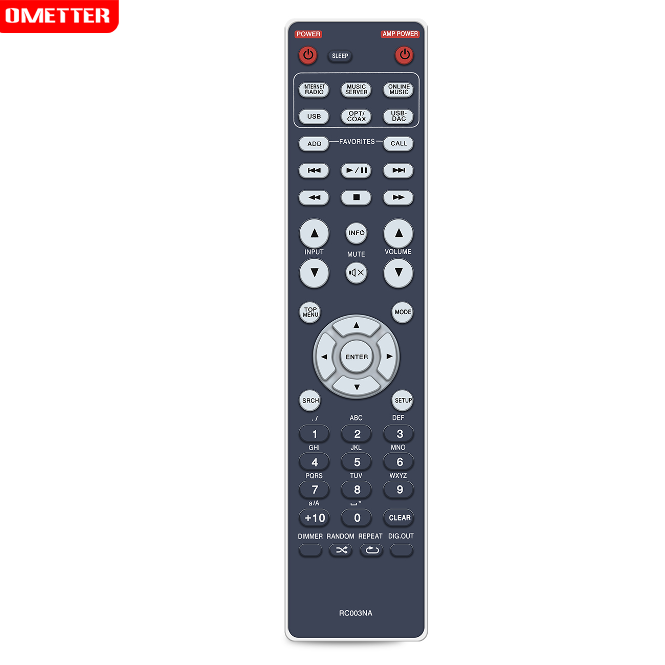 Fernbedienung für Marantz RC003NA RC004NA RC003PMSA RC002PMSA NA8005/N1B PM7005 PM8005 SA8005 PM6003 PM7003 RC003PM AV-Empfänger: Weiß