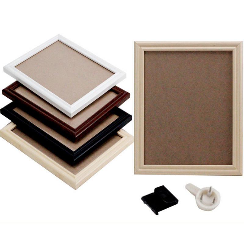 4pcs 6 Inch Home Photo Display Wooden Photo Frame Desktop Display Wall Hangings Household Living Room Decoration