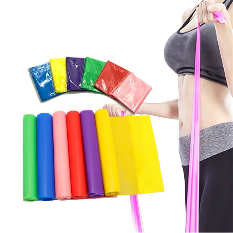 5pcs Flat Resistance Band Elastic Exercise Equipment Crossfit PT Yoga Stretch
