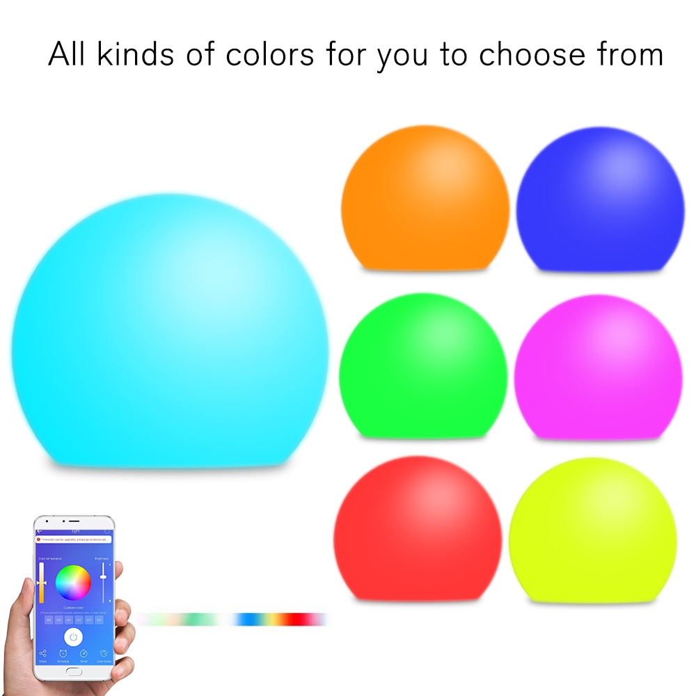 Smart Mood Light WiFi Smart Night Light APP Different Colors Optional 5-level Dimming 4 Dynamic Modes Support APP Control Timing