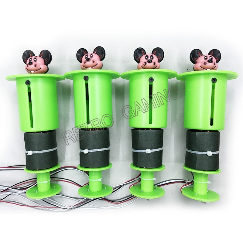 1 stykke slående musehoved til børn møntdrevet arkade whac-a-mole hit mus / frøhammer spilmaskine