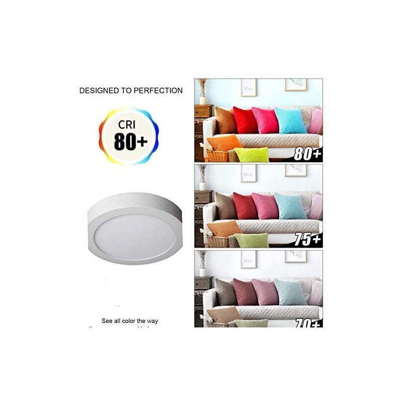 LED ATOMANT® 28W 220mm 2800LM 6500K Plafón LED Redondo Superficie a++ iluminación luces hogar decoración salón cocina