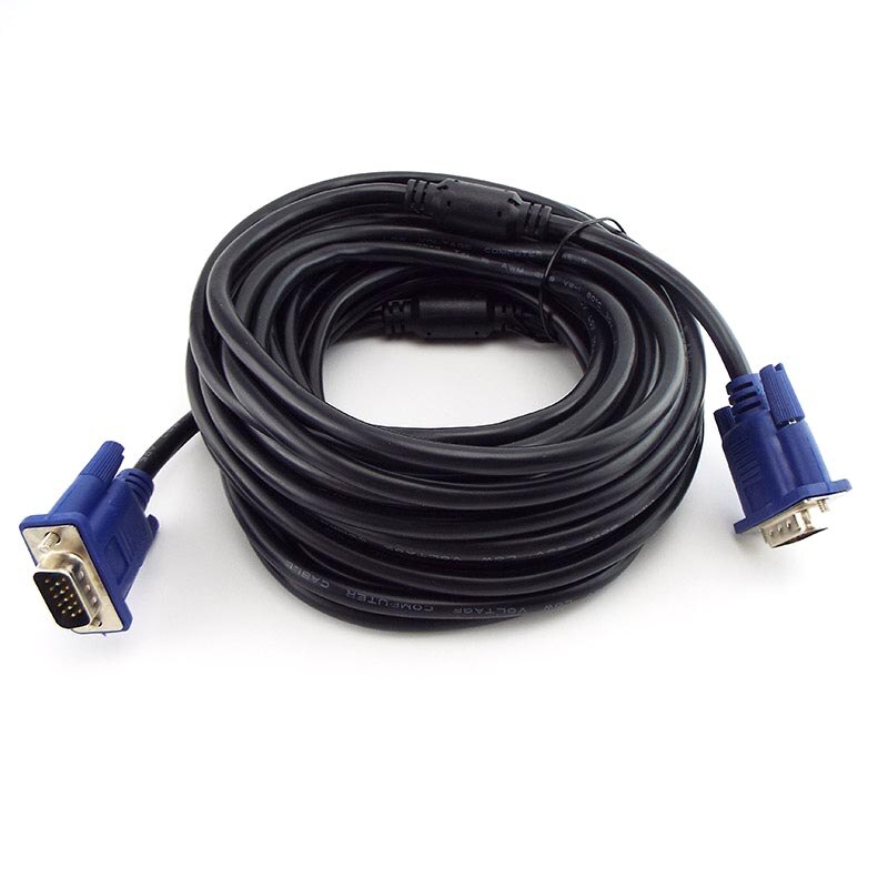 1.5M 3M 5M 10M Vga Verlengkabel Hd 15 Pin Male Naar Male Vga Wire Cord lijn Voor Laptop Pc Projector Computer Monitor A7