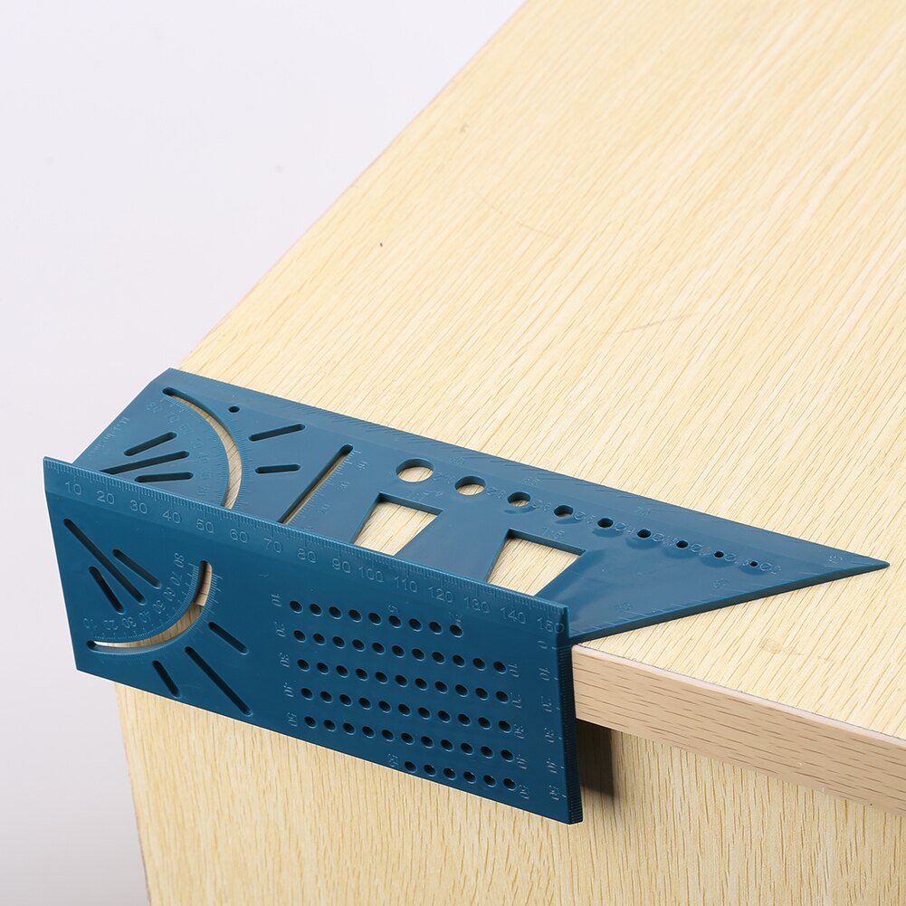 T-type 3D Angle Measuring Line Scriber Drawing Marking Gauge Woodworking Ruler Layout Measuring Tool for Engineer Carpenter