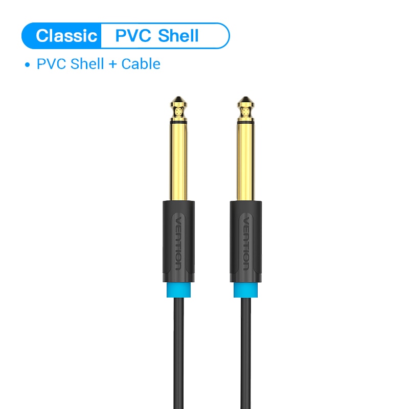 Vention Aux Guitar Cable Jack 6.5 mm to 6.5 mm Audio Cable for Guitar Mixer Speaker Stereo Jack 6.35mm Aux Cable 1m 3m 5m 10m: PVC Shell / 3m