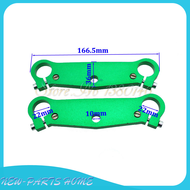 Fourche avant pince à Triple arbre, pour Mini Moto, 47cc, 49cc, Mx-3 GP-RSR MTA1 MTA2 A1 A2 A3: Green