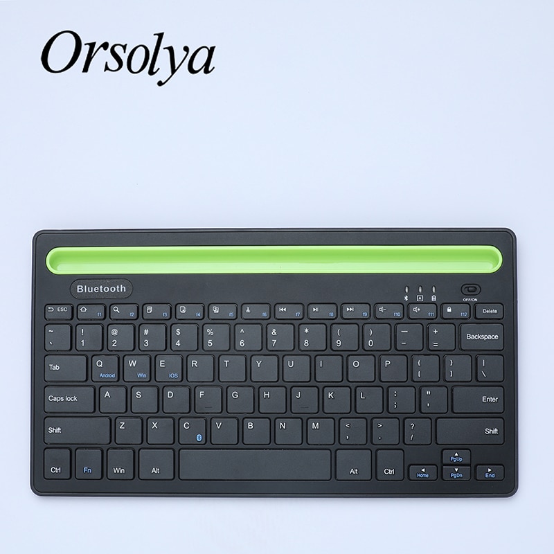 Bluetooth Wireless Keyboard With Phone/Tablet Stand Holder For Tablet/Laptop/Smartphone/PAD,Support Mac/IOS/Windows/Android