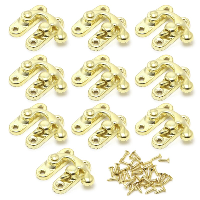 30 Pezzi Di Chiusure Con Lucchetto In Ferro Stile Antico, 3,2x2,8 Cm, Colore Argento, Per Scatole Gioielli E Fai Da Te - 2