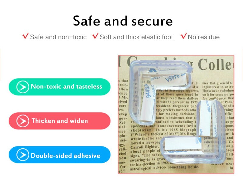 Child Head Protection Corner Protector Edge Furniture Table Cushion Guard Safety Furniture Fitting Silicone Anti-collision Angle