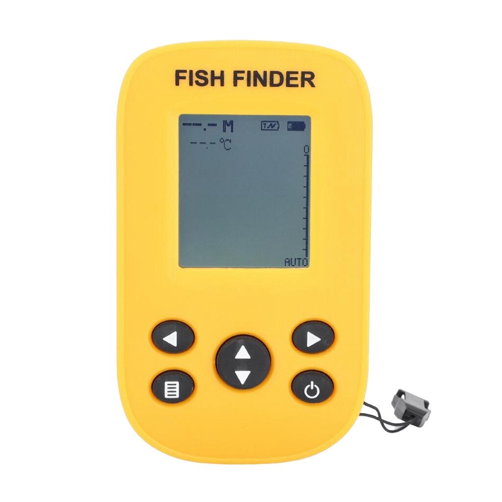 Fish Finders Fishing Tools Echo Sounder Fishing Freshwater Fish Finder Electric Boat Fishing Depth Wireless Locator Tracke-r: Yellow