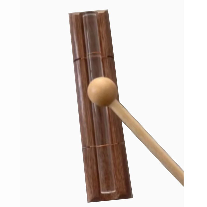 Campanas curativas de meditación con haz de sonido de cristal, carillón de energía, campana de mano de cuarzo portátil, instrumentos musicales de madera para aliviar el estrés