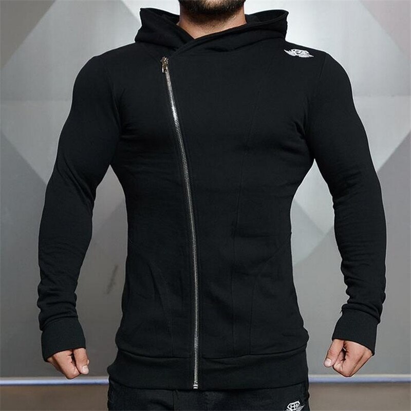 Top con capucha de manga larga para entrenamiento, ropa de entrenamiento elástica transpirable para correr, chaqueta deportiva, suéter, chándal para hombre, ropa deportiva