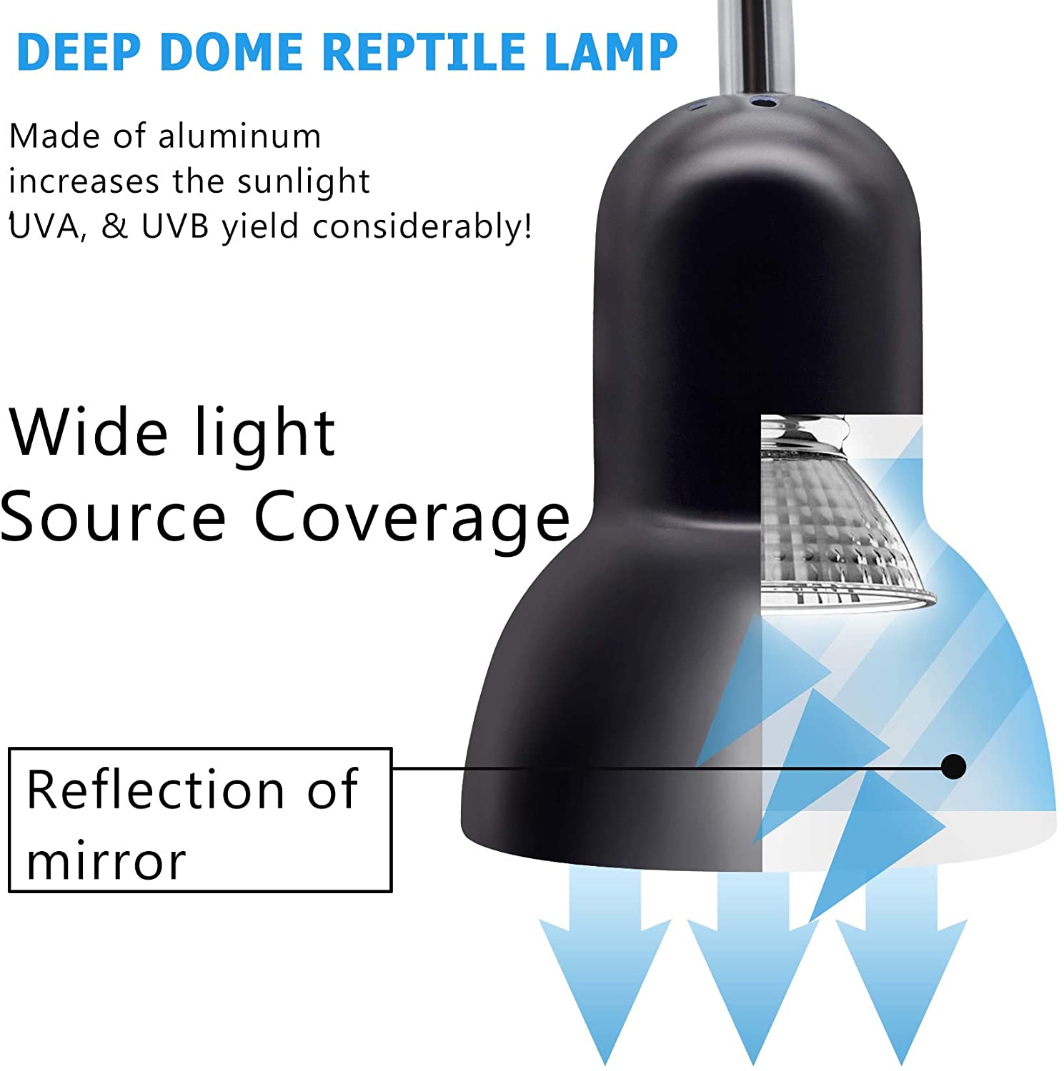 BENE Reptile Heating Basking Lamp, Bearded dragon ... – Grandado