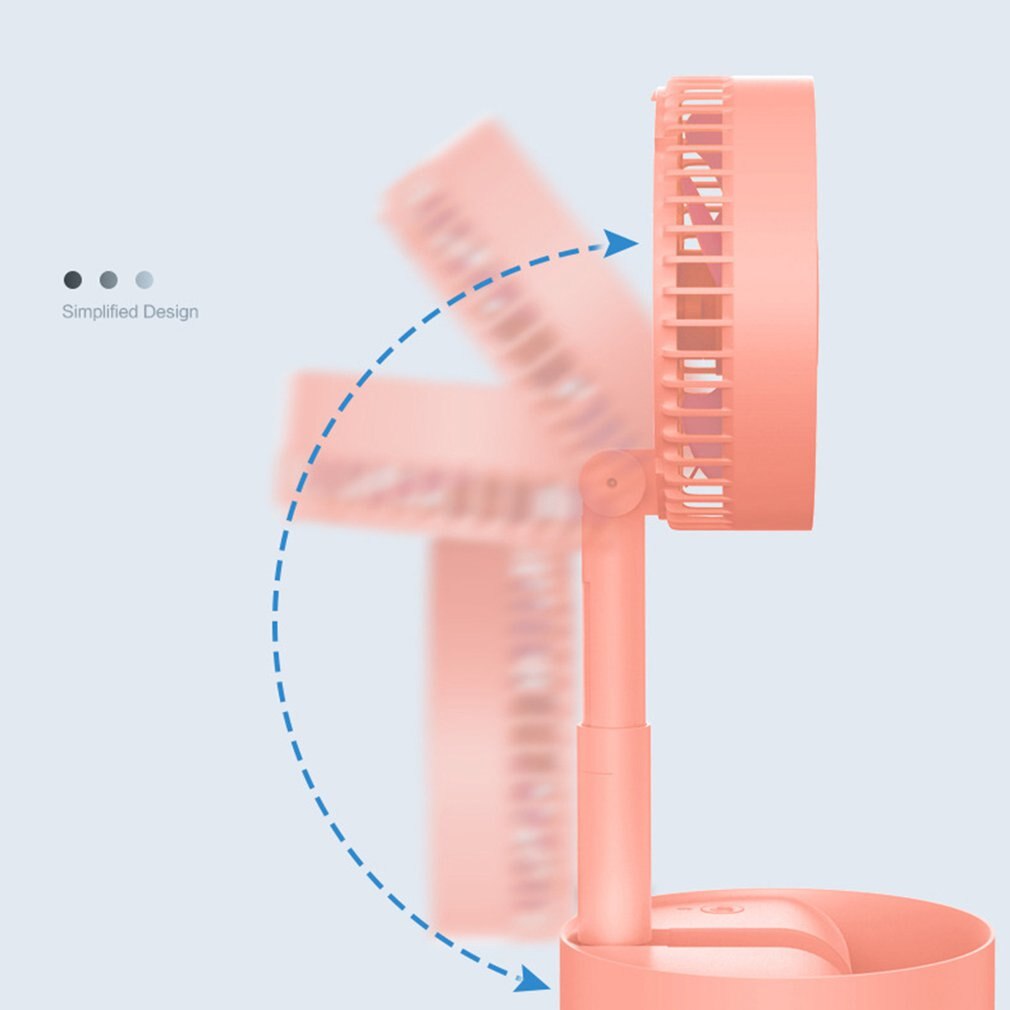 Electric Fan Folding Telescopic Floor Fan Desktop Fan Desktop Air Conditioner Cooler For Office Household Travel