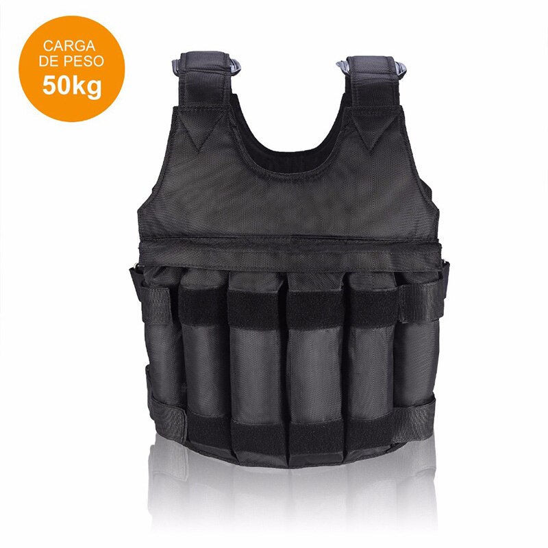 Gilet ajustable pondéré 20kg 50kg, veste Fitness, équipement Fitness, gymnastique, boxe, N66: 50kg