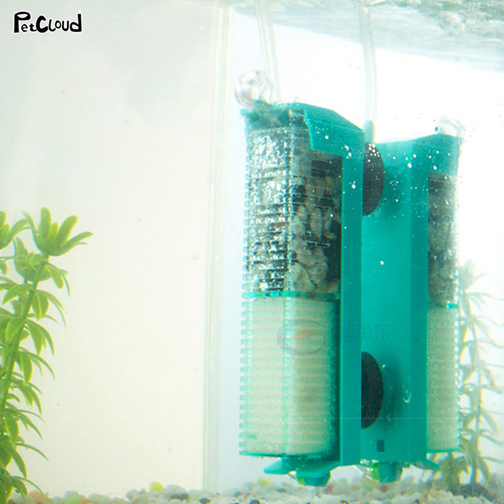 Aquarium Submersible Water Air Cartidge Filter Fish Tank Pneumatic Filter Water Tank Purification Filtration Accessories