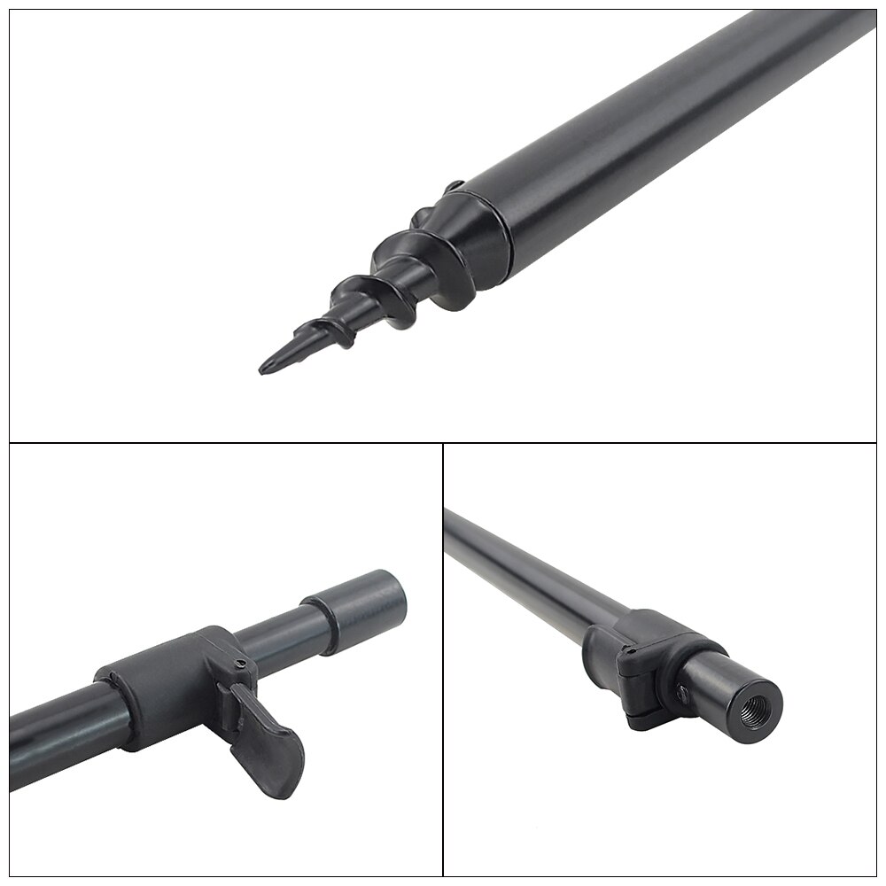 2 stk karpe fiskebank pinde bankstick aluminium stang pod støtte fiske tilbehør