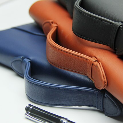 A4 Zipper Padfolio Portable File Bag Luxury Folder With Calculator Organizer Memo Pads Business Manager Briefcase Stationery