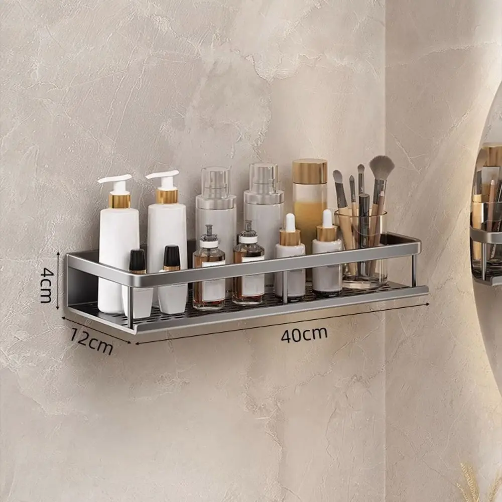 Bathroom Shelves Corner Shower Shelf Aluminum Wall Mount Shampoo Storage Rack Holders No Drill Kitchen Bathroom Accessories: Yellow