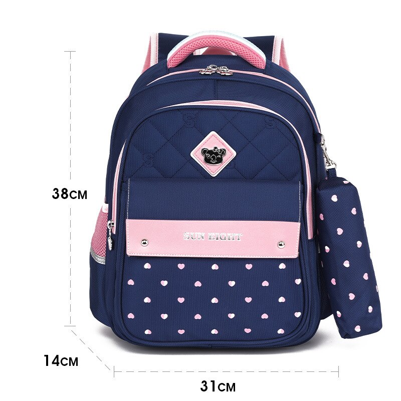 De los niños de la escuela de niños niñas chico s mochila escolar de primaria ortopédicos mochila chico mochila escolar infantil: small pink