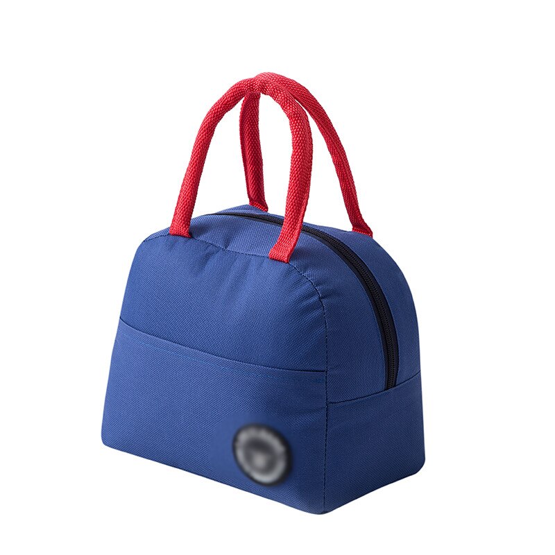 Cute Lunch Bag Portable Thermal Food Picnic Child Insulated Tote Cooler Bag Ice Bag Women Kid Lunch Box Food Storage Accessories: Blue