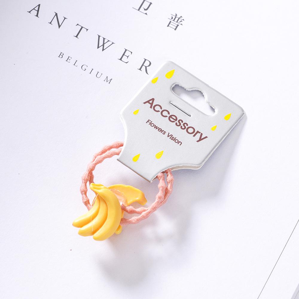 ¡Novedad de ! 2 bandas elásticas para el pelo de frutas y verduras, accesorios para el pelo de la serie para niñas y niños, tocados: G banana