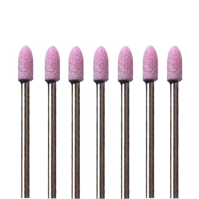 7Pc Keramische Steen Nail Boor Frezen Cuticle Schoon Bramen Polijsten Nagelvijlen Pedicure Tool Combinatie Accessoires: 11