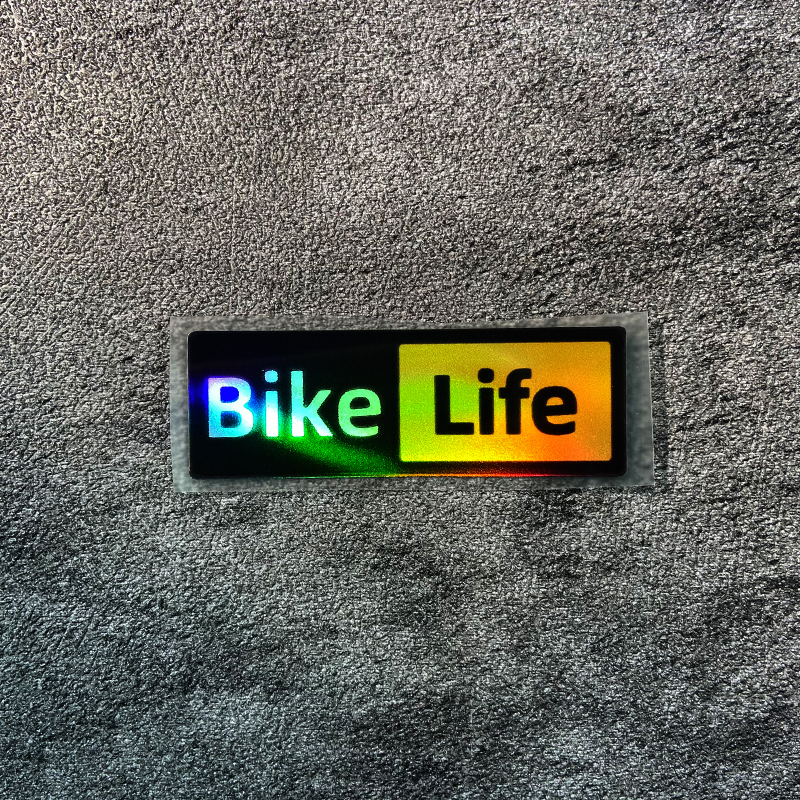 1PC Bike Life Fietsframe Stickers Waterdicht MTB Fietsstuur Vork Bovenbuis Duurzaam Vinyl Decals Decor Fietsen Accessoires: Donkergrijs