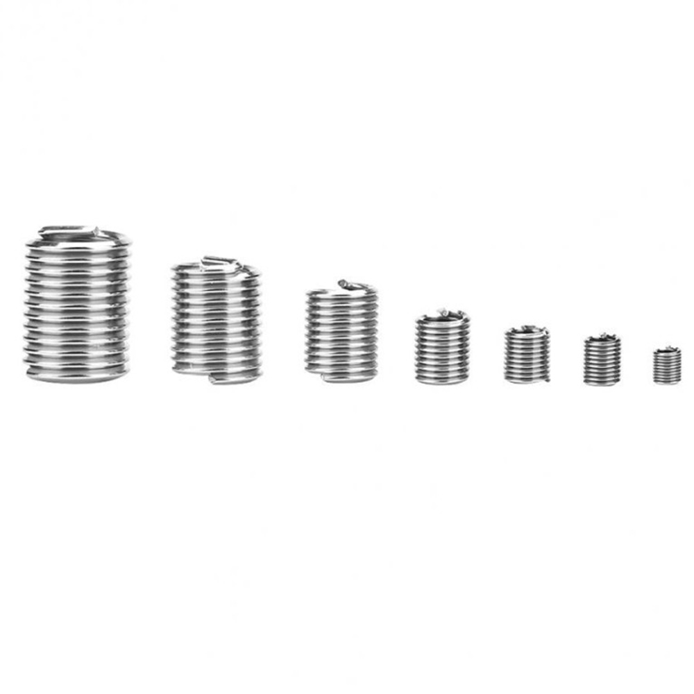 60PCS M3 M4 M5 M6 M8 M10 M12 304 Stainless Steel Thread Repair Insert Kit