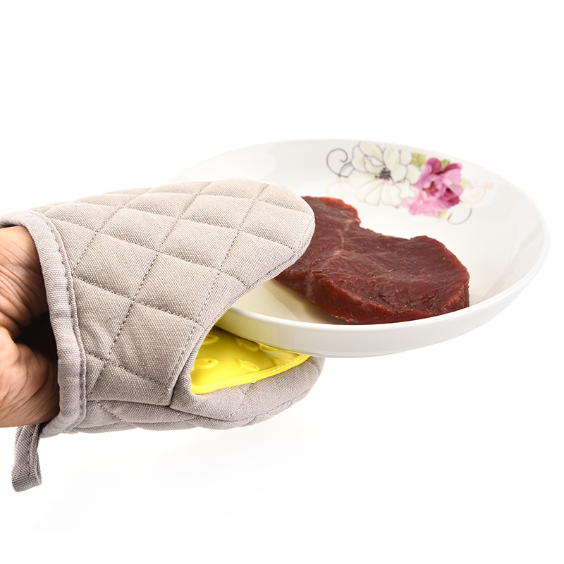 Manoplas calientes para horno, almohadilla aislante para microondas, utensilios de cocina, engrosados, aislantes del calor, 1 unidad