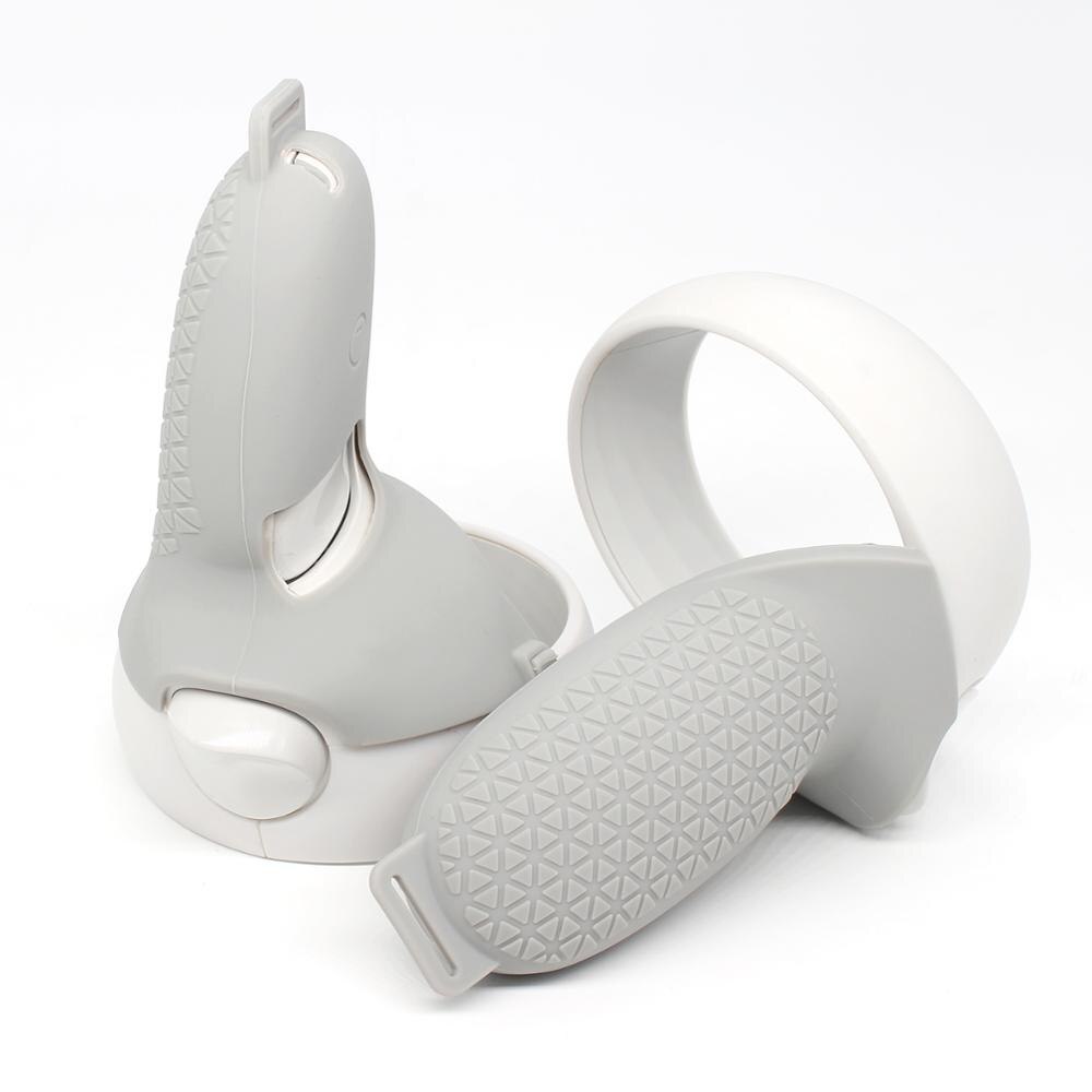 Siliconen Cover Voor Oculus Quest 2 Vr Touch Controller Beschermhoes Handvat Grip Voor Oculus Quest 2 Vr Meubi: Gray