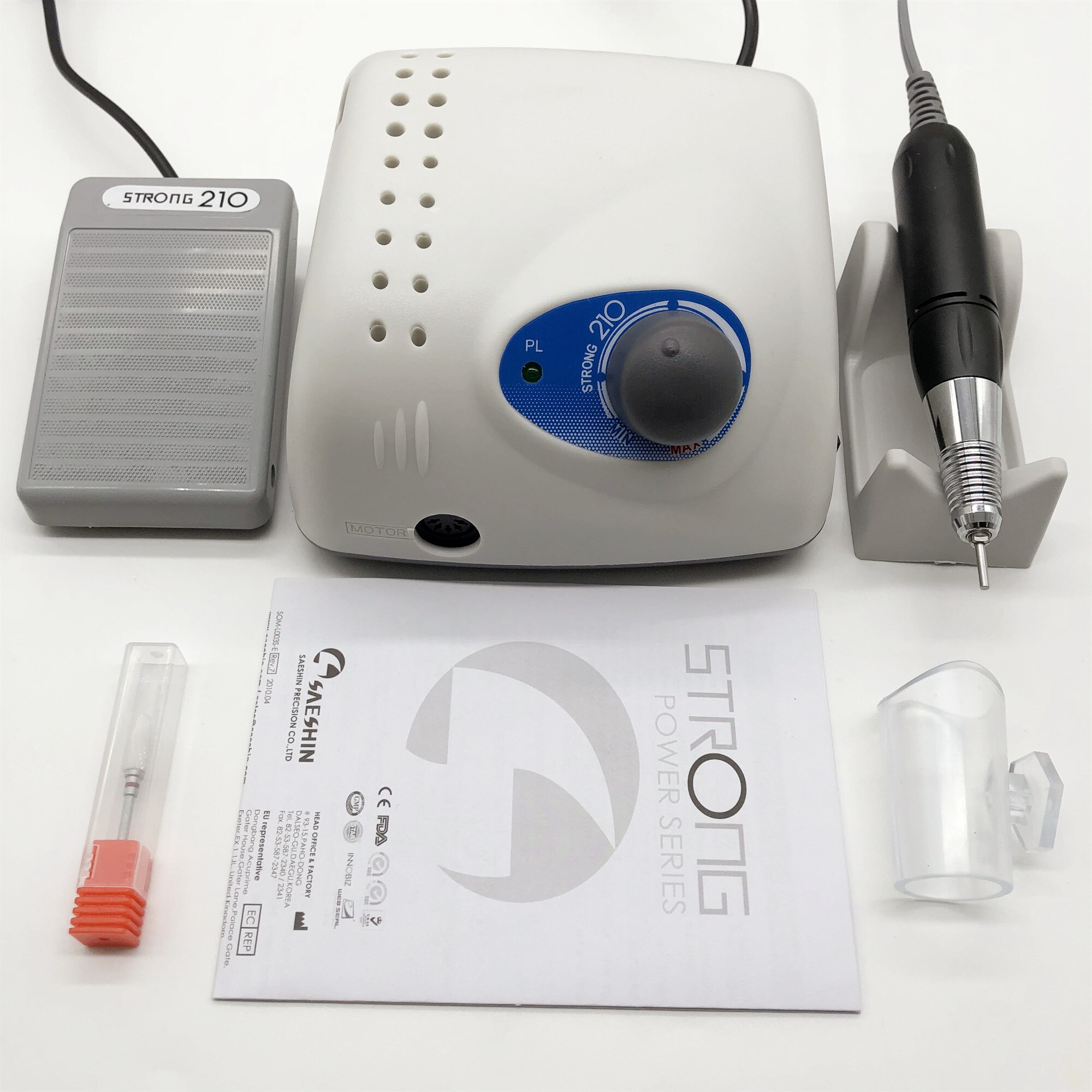 65W STRONG210 micro motor + STRONG105 handle + handle 40K 35K nail art polishing equipment